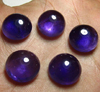 15x15 mm - 5 Pcs - Trully Gorgeous Quality Natural Purple Colour - AMETHYST - Round Shape Cabochon